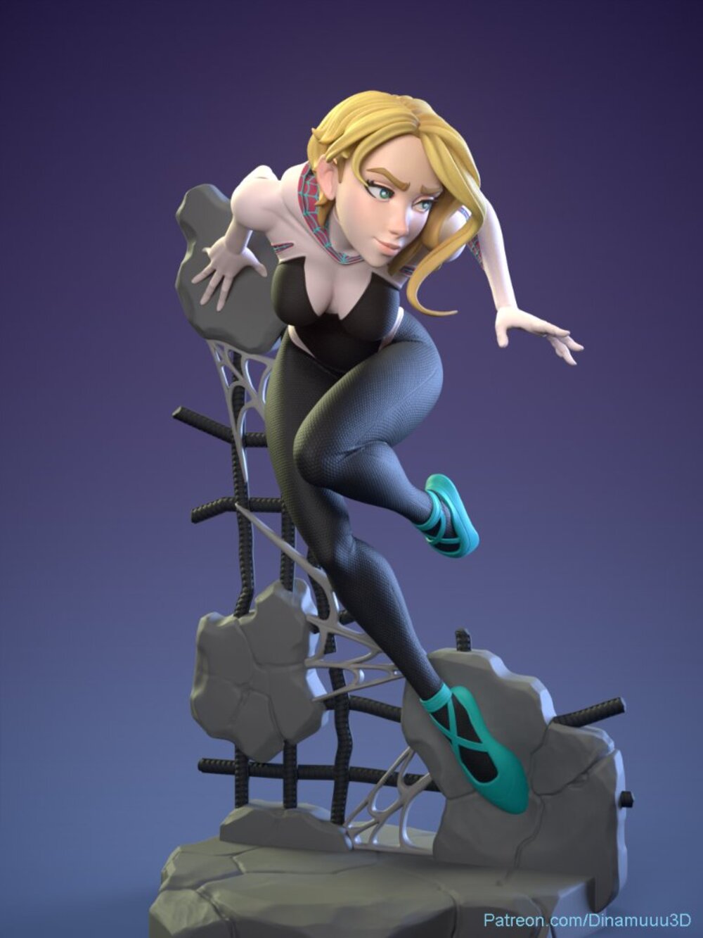 Spider Gwen Stacy Resin Statue Part Kit